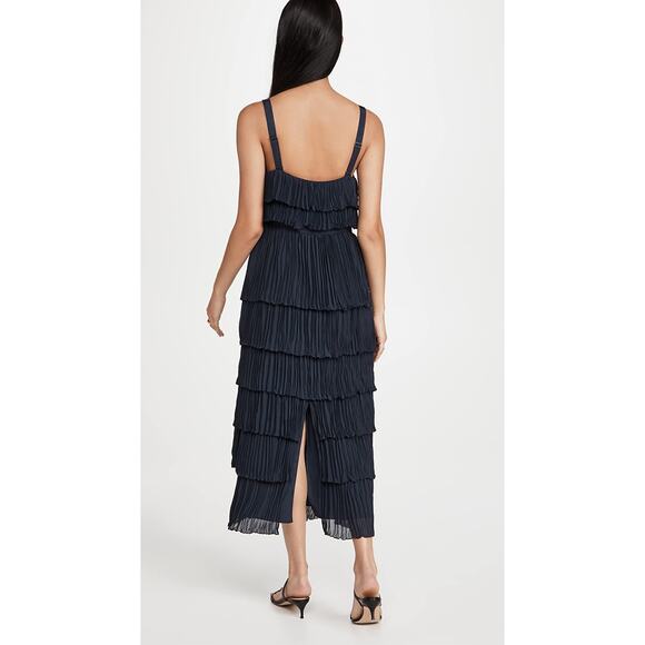 CINQ À SEPT Square Neckline Long Dress Size: S US 4 Women's Elaine Dress $495 - Picture 2 of 7